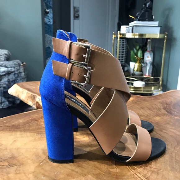 Shoe Dazzle Shoes - Colorblock Heels